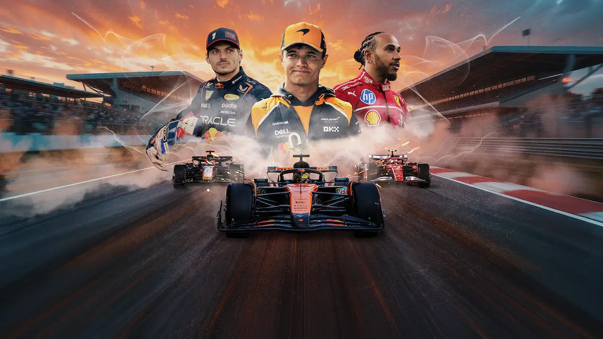 Auto da corsa in pista durante un appuntamento di Formula 1