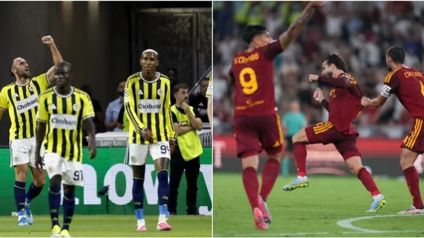 Fenerbahçe e Roma in campo durante una sfida di Champions League