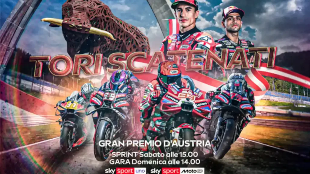 MotoGP Austria oggi in TV gratis su TV8: orario e dove vedere il GP di Spielberg