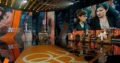 Studio televisivo di Quarto Grado durante una puntata serale